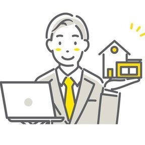 住宅メーカーの営業マンのイラスト